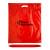 Custom Biodegradable Fold Over Die Cut Bag - 18 x 22 - Red