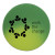 Custom Mood Die Cut Eraser - Circle - Green to Yellow
