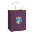 Custom Shopper Paper Bag-Matte-Full Color-Small - Purple 