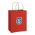 Custom Shopper Paper Bag-Matte-Full Color-Small - Red