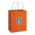 Custom Shopper Paper Bag-Matte-Full Color-Small - Orange 