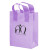 Custom 10 x 13  Frosted Shopping Bag with Gusset - Lavender 