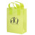 Custom 10 x 13  Frosted Shopping Bag with Gusset - Lime 