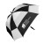 Custom Square Golf Umbrella - White/black