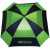 Custom Square Golf Umbrella - Lime/black