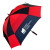 Custom Square Golf Umbrella - Red/black