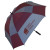 Custom Square Golf Umbrella - Maroon/grey