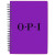 Custom Sweda 5 in. x 7 in. Pocket-Buddy Notebook - Violet purple