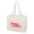 Custom Matte Laminated Non-Woven Shopper Bag  - Matte White 