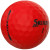 Custom Srixon Soft Feel BRITE Golf Balls - Red Side View