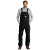 Custom Carhartt Duck Unlined Bib Overalls - Black Front
