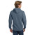 Custom Comfort Colors Ring Spun Hooded Sweatshirt - Blue jean Back view
