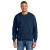 Custom Comfort Colors Ring Spun Crewneck Sweatshirt - True navy Front view