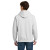 Custom Gildan DryBlend Pullover Hooded Sweatshirt - Ash Back side view