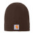 Custom Carhartt Fleece Hat - Dark Brown Front view