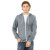 Custom BELLA+CANVAS Unisex Sponge Fleece Full-Zip Hoodie - Athletic heather Front view