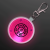Custom White Safety Blinkers, Keychain Flashlight - Pink