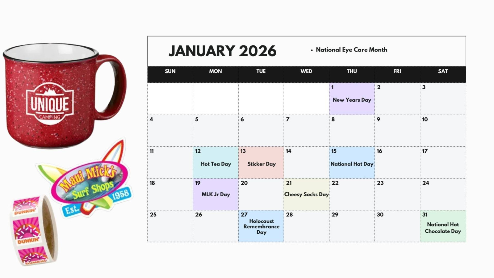 January Holidays & Occasions