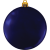 Full Color Custom Logo Round Shatterproof Ornament - Blue