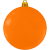 Full Color Custom Logo Round Shatterproof Ornament - Orange 