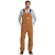 Custom Carhartt Duck Unlined Bib Overalls - Carbon Heather 