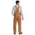 Custom Carhartt Duck Unlined Bib Overalls - Carbon Heather Back View 