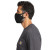 Custom Carhartt Cotton Ear Loop Face Mask - Black Side View 