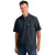 Custom Carhartt Force Solid Short Sleeve Shirt - Navy Front View 