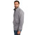 Custom Carhartt Midweight 1/4-Zip Mock Neck Sweatshirt - Heather Grey Side View 