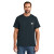Custom Carhartt Force Short Sleeve Pocket T-Shirt - Navy Front view
