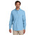 Custom Carhartt Force Sun Defender Long Sleeve Shirt - Fresh Water Blue Front view
