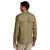Custom Carhartt Force Sun Defender Long Sleeve Shirt - Dark Khaki Back view