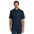 Custom Carhartt Force Sun Defender Short Sleeve Shirt - Navy Front view