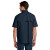 Custom Carhartt Force Sun Defender Short Sleeve Shirt - Navy Back view