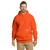 Custom Carhartt Midweight Hooded Sweatshirt - Brite Orange Front view
