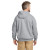 Custom Carhartt Tall Midweight Hooded Sweatshirt - Heather Grey Back view