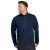 Custom Port Authority Microfleece 1/2-Zip Pullover - True Navy Front view