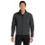 Custom Port Authority Core Soft Shell Jacket - Black Charcoal Heatherr Front view