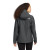 Custom The North Face Women's DryVent Rain Jacket - TNF Dark Grey Heather Back view