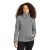 Custom The North Face Women's Sweater Fleece Jacket - TNF Medium Grey Heather Front view