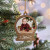 Custom Imprinted Photo Snow Globe Wood Ornament