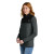 Custom The North Face Women's Glacier 1/4-Zip Fleece - Asphalt Grey/TNF Black Side view