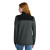 Custom The North Face Women's Glacier 1/4-Zip Fleece - Asphalt Grey/TNF Black Back view