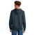 Custom The North Face Sleeve Logo Pullover Hoodie - Urban Navy Heather Back view