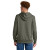 Custom The North Face Sleeve Logo Pullover Hoodie - New Taupe Green Heather Back view