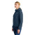 Custom The North Face Women's Barr Lake Hooded Soft Shell Jacket - Shady Blue Dark Heather Side view