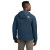Custom The North Face Barr Lake Hooded Soft Shell Jacket - Shady Grey Dark Heather Back view