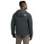 Custom The North Face Barr Lake Hooded Soft Shell Jacket - Asphalt Dark Grey Heather Back view