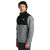 Custom The North Face Highest Peak Full-Zip Fleece Jacket - TNF Medium Grey Heather TNF Black Side view