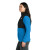 Custom The North Face Women's Highest Peak Full-Zip Fleece Jacket - Hero Blue & TNF Black Side view